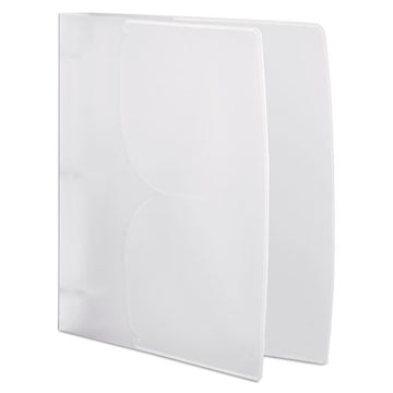 Wilson Jones® Translucent Flex Poly Round Ring Binder, 3 Rings, 1" Capacity, 11 X 8.5, Clear freeshipping - TVN Wholesale
